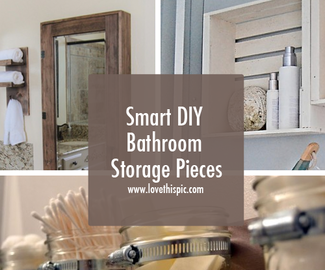 Smart DIY Bathroom Storage Pieces