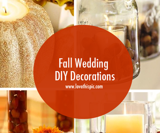 Fall Wedding DIY Decorations