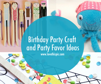 Birthday Party Craft and Party Favor Ideas