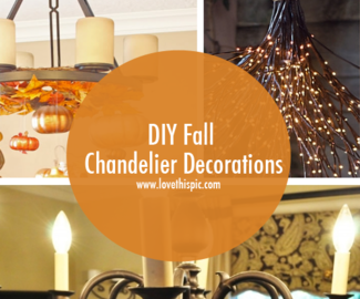 DIY Fall Chandelier Decorations