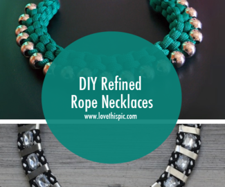 DIY Refined Rope Necklaces