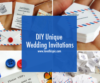DIY Unique Wedding Invitations
