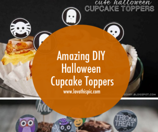 Amazing DIY Halloween Cupcake Toppers