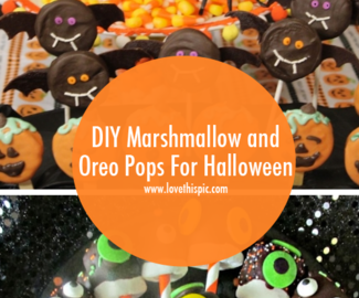 DIY Marshmallow and Oreo Pops For Halloween