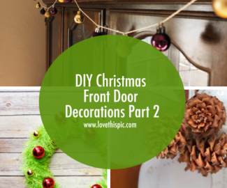 DIY Christmas Front Door Decorations Part 2