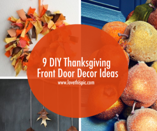9 DIY Thanksgiving Front Door Decor Ideas