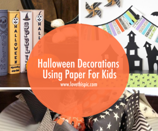 Halloween Decorations Using Paper For Kids