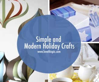 Simple and Modern Holiday Crafts