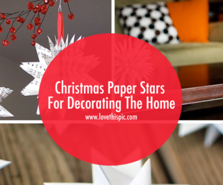 Christmas Paper Stars For Decorating The Home
