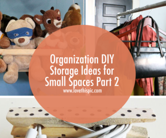 Organization DIY Storage Ideas for Small Spaces Part 2