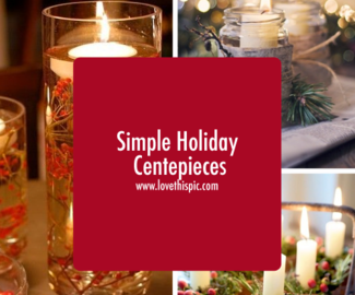 Simple Holiday Centepieces
