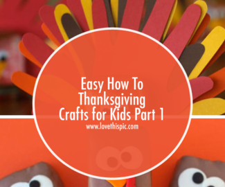 Easy How To Thanksgiving Crafts for Kids Part 1
