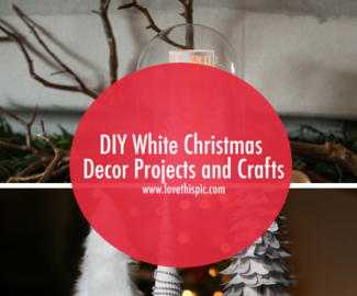 DIY White Christmas Decor Projects and Crafts