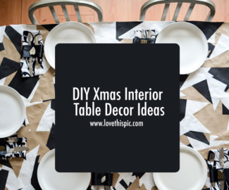 DIY Xmas Interior Table Decor Ideas