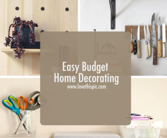 Easy Budget Home Decorating