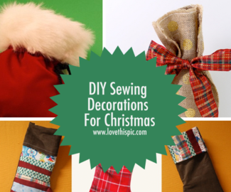 DIY Sewing Decorations For Christmas