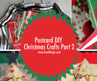 Postcard DIY Christmas Crafts Part 2