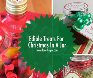 Edible Treats For Christmas In A Jar