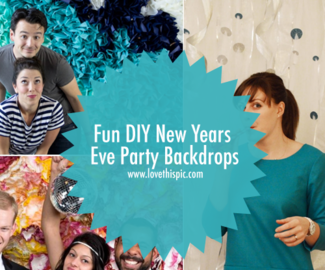 Fun DIY New Years Eve Party Backdrops