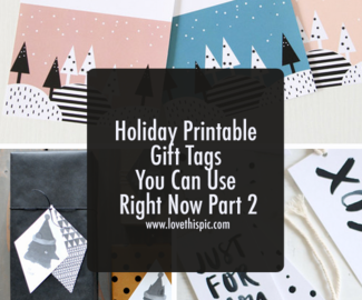 Holiday Printable Gift Tags You Can Use Right Now Part 2