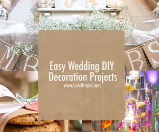 Easy Wedding DIY Decoration Projects