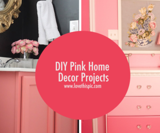 DIY Pink Home Decor Projects