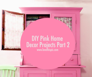 DIY Pink Home Decor Projects Part 2