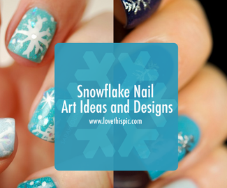 Snowflake Nail Art Ideas and Designs