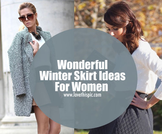 Wonderful Winter Skirt Ideas For Women