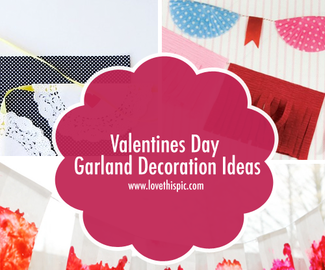 Valentines Day Garland Decoration Ideas