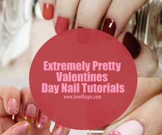 Extremely Pretty Valentines Day Nail Tutorials