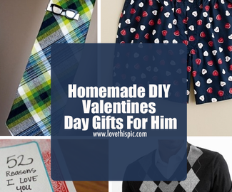 Homemade DIY Valentines Day Gifts For Him