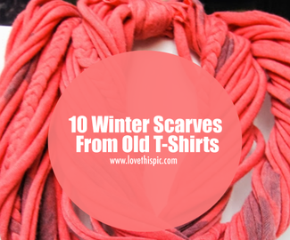 10 Winter Scarves From Old T-Shirts