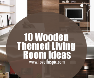 10 Wooden Themed Living Room Ideas