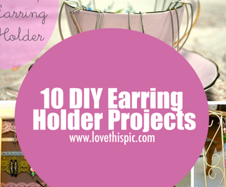 10 DIY Earring Holder Projects