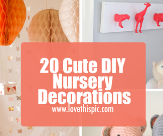 20 Cute DIY Nursery Decorations