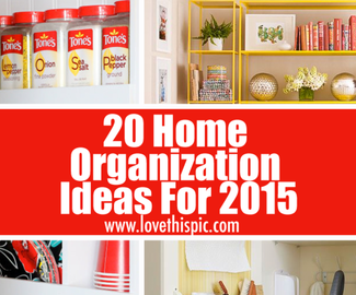 20 Home Organization Ideas For 2015