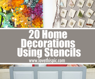 20 Home Decorations Using Stencils
