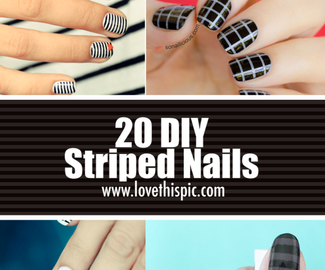 20 DIY Striped Nails