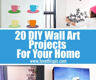 20 DIY Wall Art Projects For Your Home