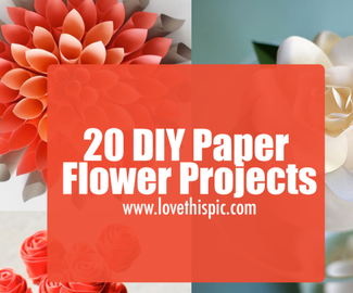 20 DIY Paper Flower Projects
