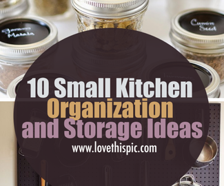 10 Small Kitchen Organization and Storage Ideas