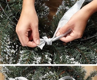 DIY Christmas Chandeleir Wreath