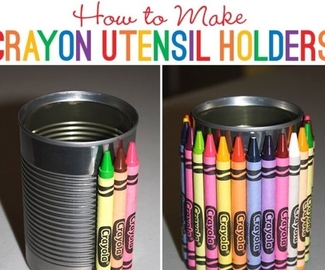 DIY Crayon Utensil Holders