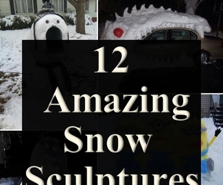 12 Amazing Snow Sculptures