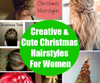 Creative & Cute Christmas Hairstyles For Women