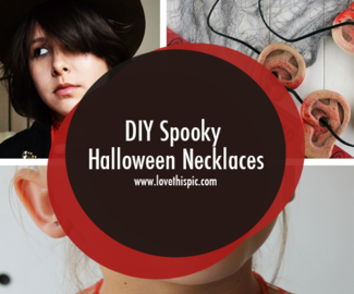 DIY Spooky Halloween Necklaces