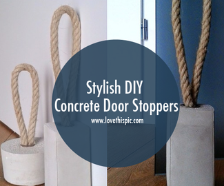 Stylish DIY Concrete Door Stoppers