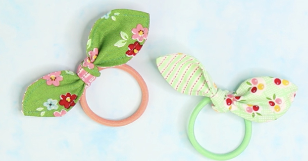 knitted hair tie pattern