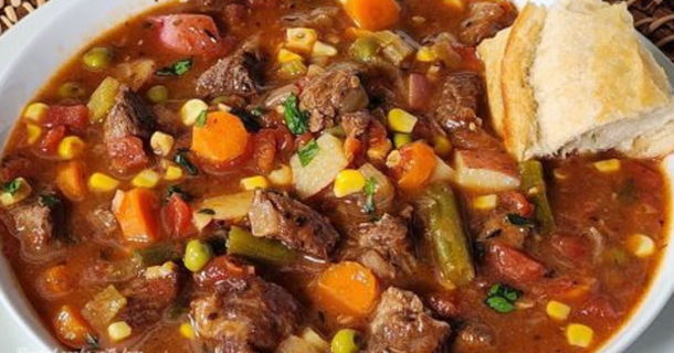 DIY Homemade Vegetable Beef Soup Recipe